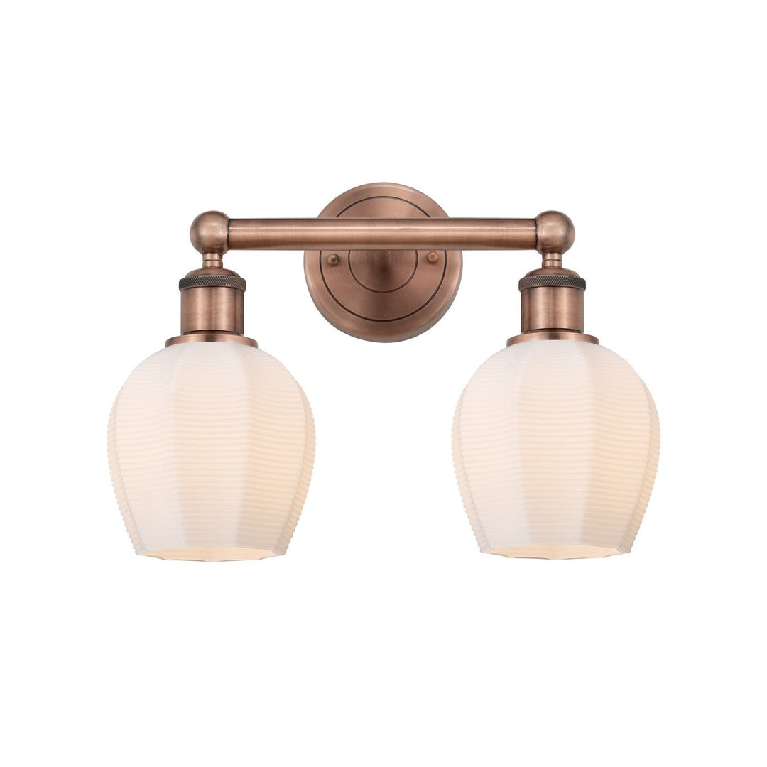 Innovations Edison 616-2W-AC-G461-6 Bath Vanity Light 15 in. wide - Antique Copper