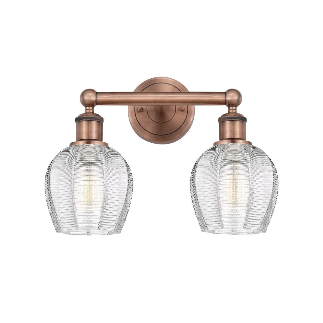 Innovations Edison 616-2W-AC-G462-6 Bath Vanity Light 15 in. wide - Antique Copper