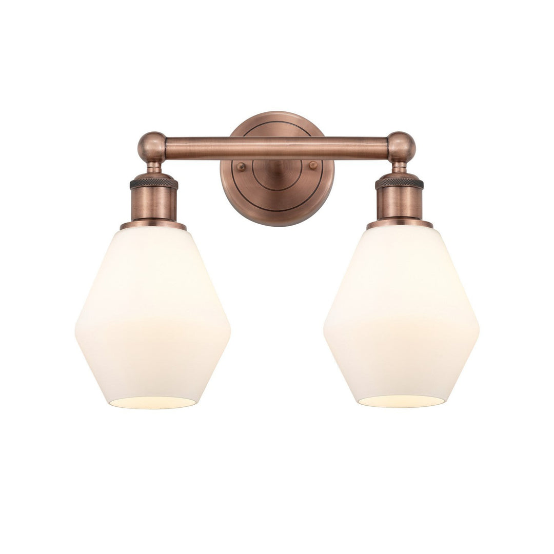 Innovations Edison 616-2W-AC-G651-6 Bath Vanity Light 15 in. wide - Antique Copper