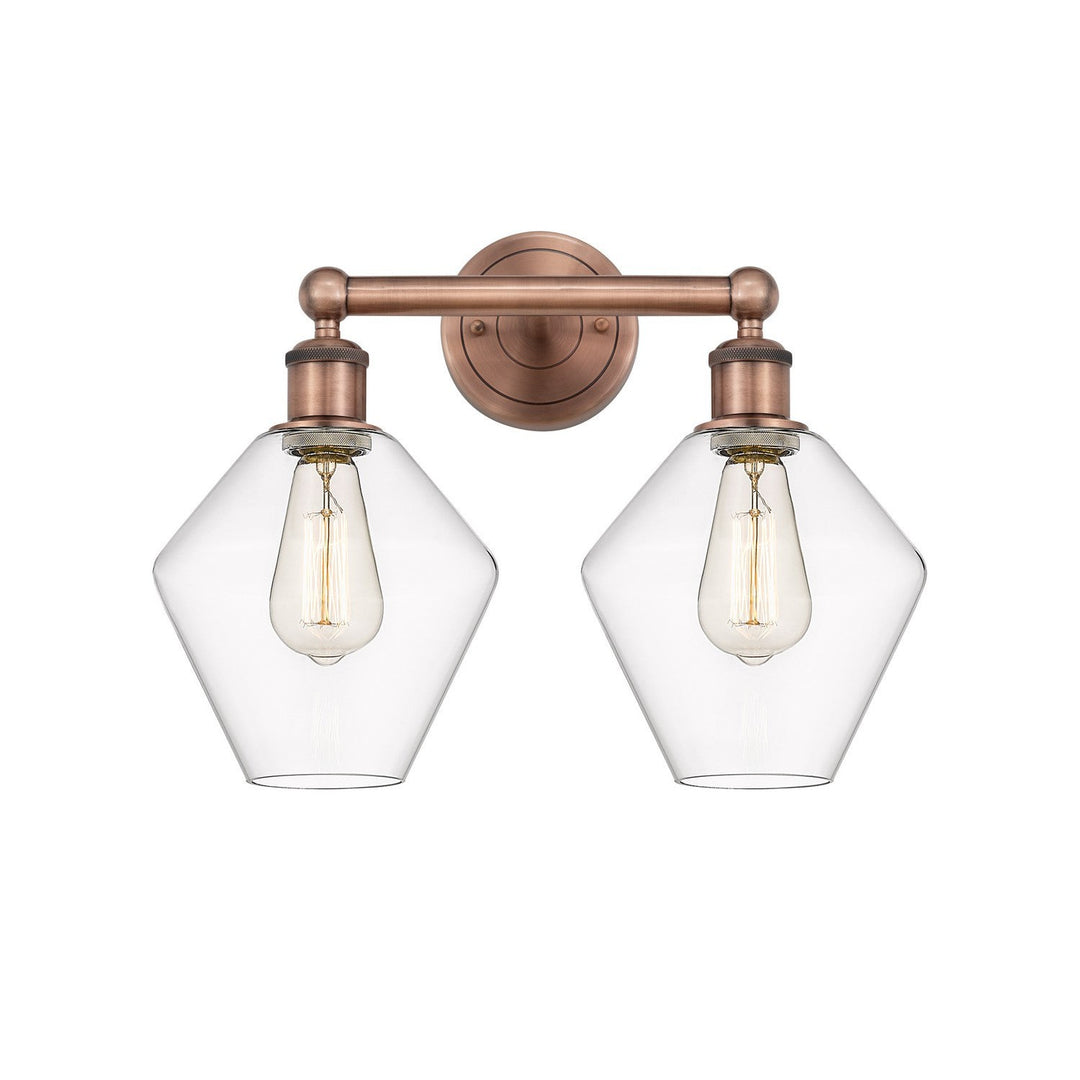 Innovations Downtown Urban 616-2W-AC-G652-8 Bath Vanity Light 17 in. wide - Antique Copper