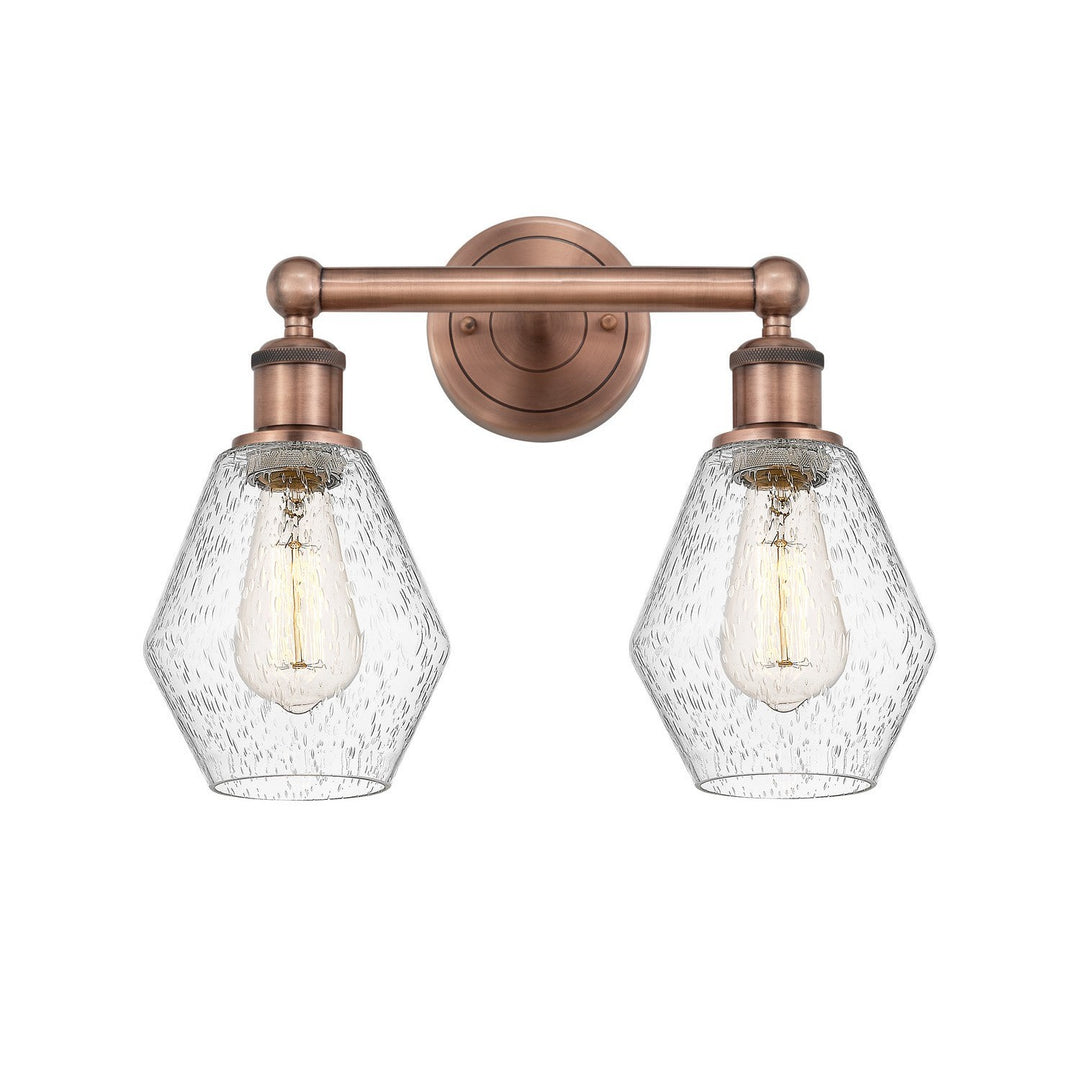 Innovations Edison 616-2W-AC-G654-6 Bath Vanity Light 15 in. wide - Antique Copper