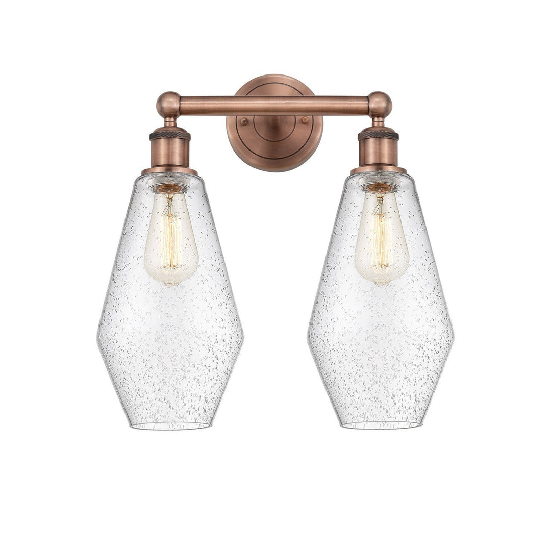 Innovations Downtown Urban 616-2W-AC-G654-7 Bath Vanity Light 16 in. wide - Antique Copper