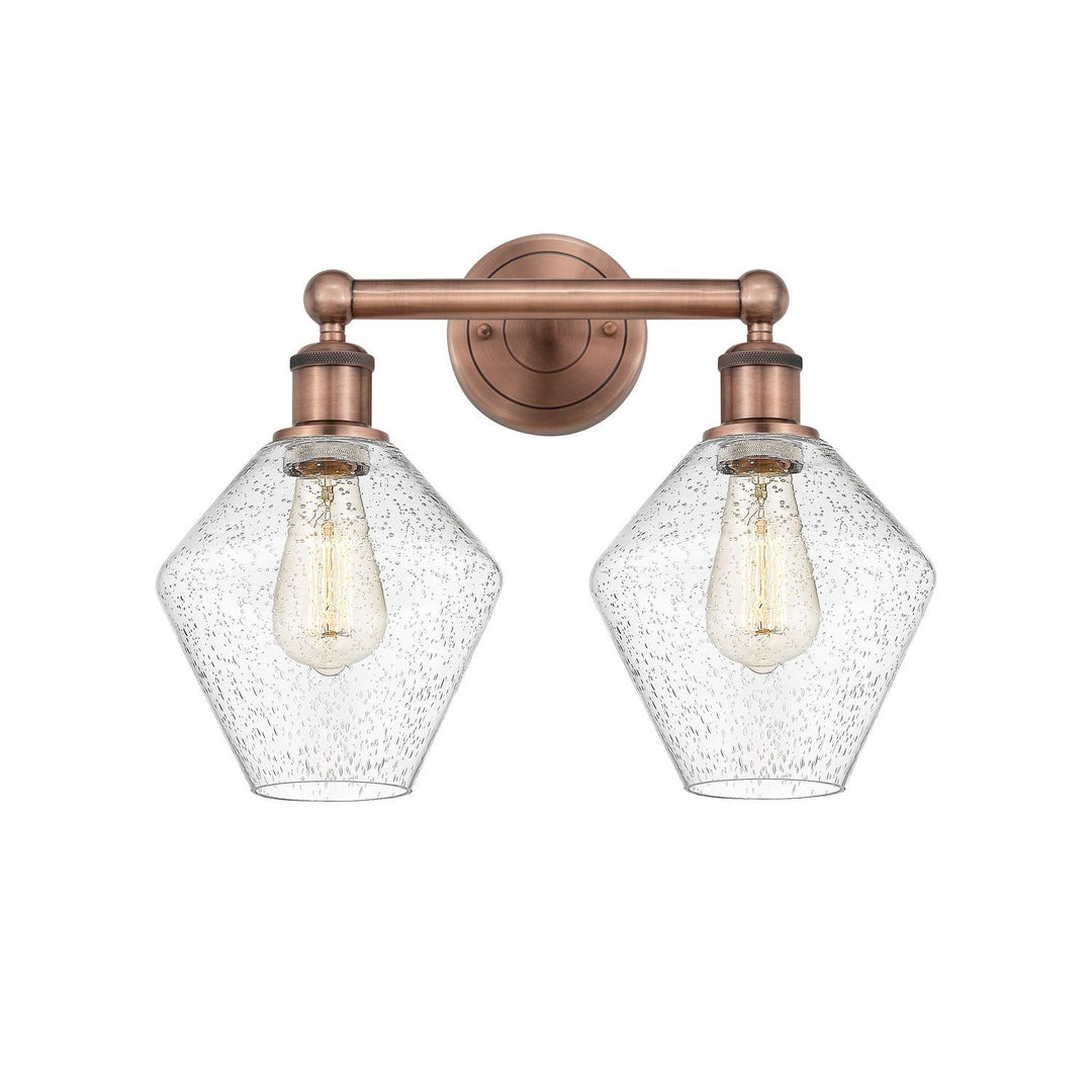 Innovations Downtown Urban 616-2W-AC-G654-8 Bath Vanity Light 17 in. wide - Antique Copper