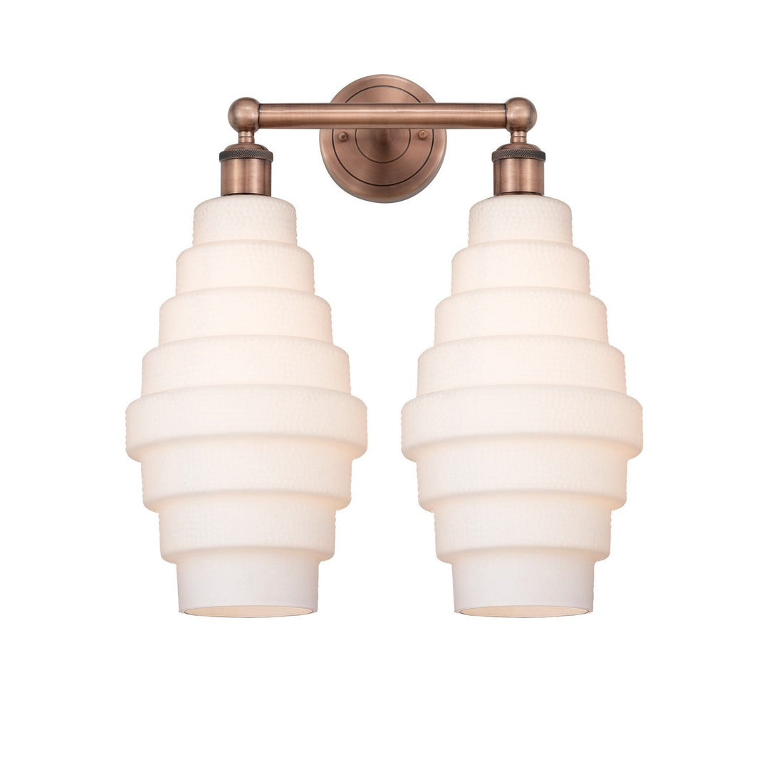 Innovations Downtown Urban 616-2W-AC-G671-8 Bath Vanity Light 17 in. wide - Antique Copper