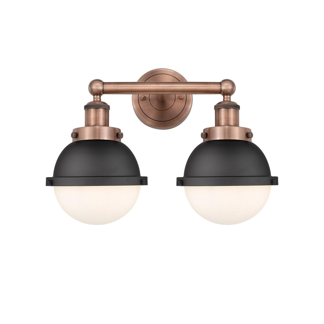 Innovations Downtown Urban 616-2W-AC-HFS-61-BK Bath Vanity Light 17 in. wide - Antique Copper