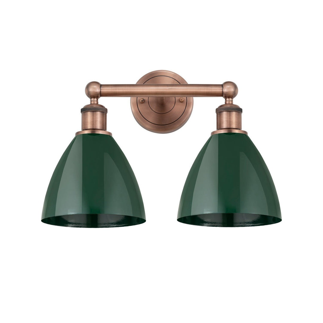 Innovations Downtown Urban 616-2W-AC-MBD-75-GR Bath Vanity Light 17 in. wide - Antique Copper