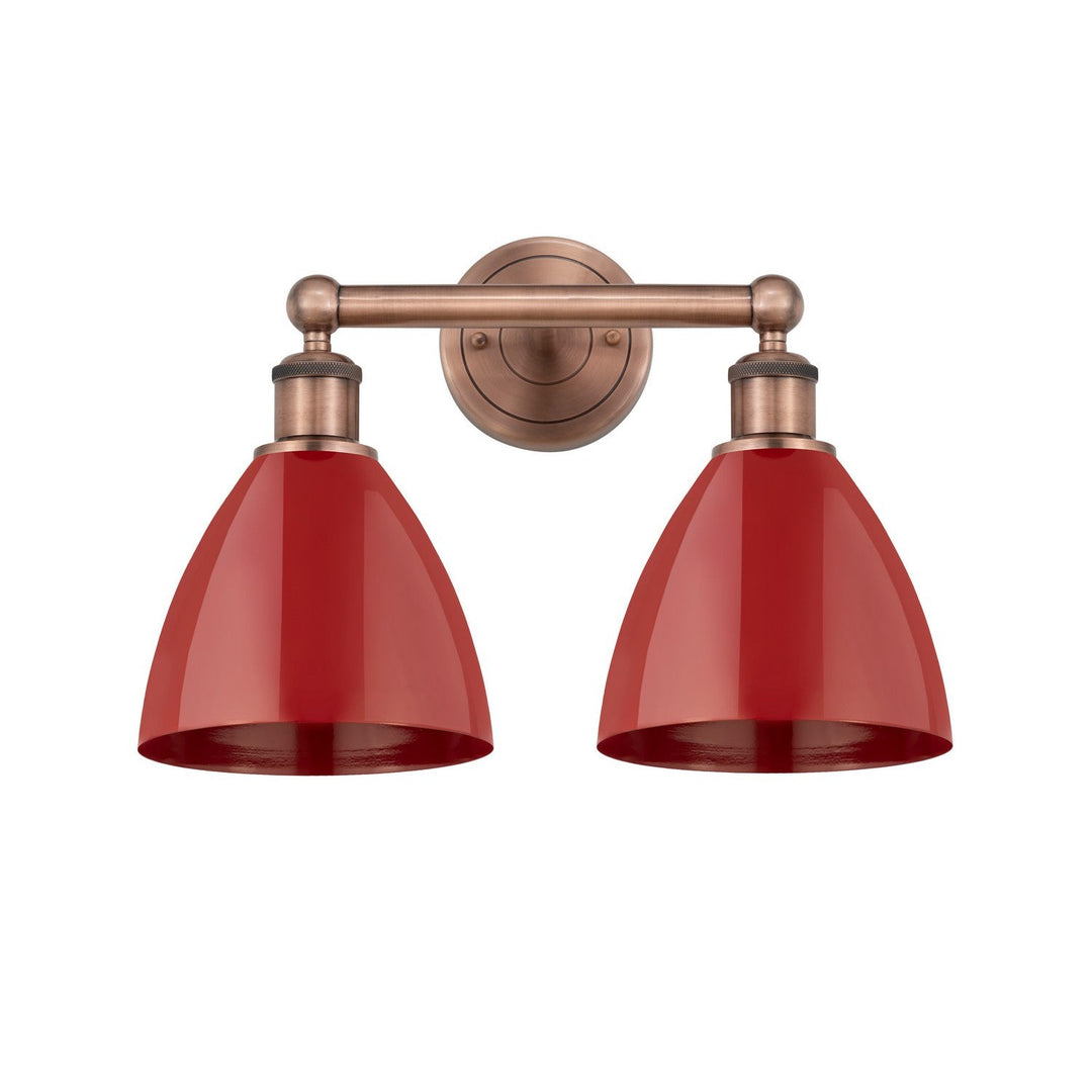 Innovations Edison 616-2W-AC-MBD-75-RD Bath Vanity Light 17 in. wide - Antique Copper