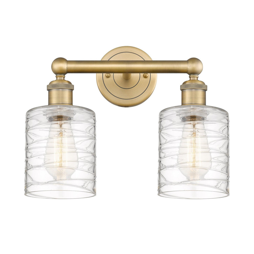 Innovations Edison 616-2W-BB-G1113 Bath Vanity Light 14 in. wide - Brushed Brass