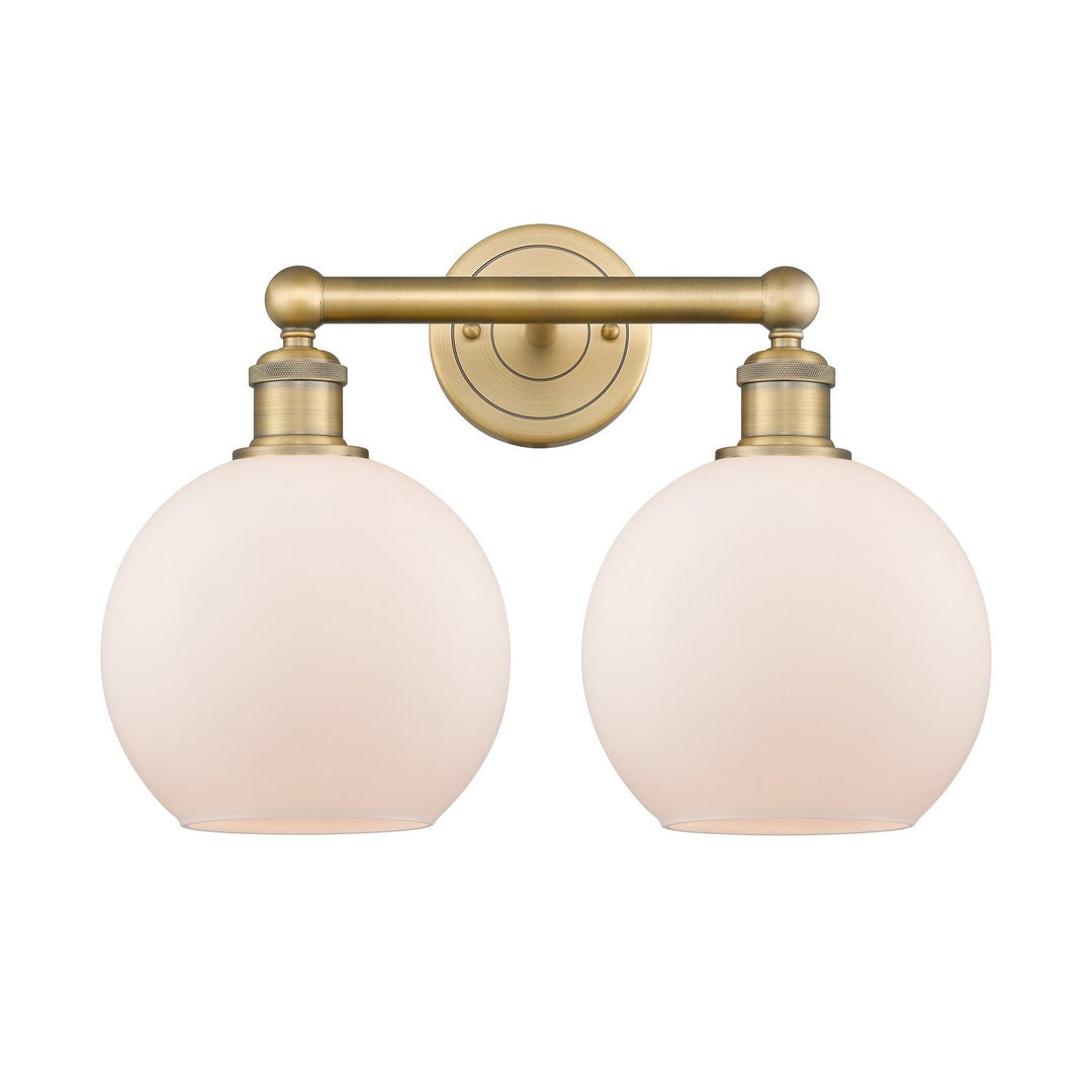 Innovations Downtown Urban 616-2W-BB-G121-8 Bath Vanity Light 17 in. wide - Brushed Brass