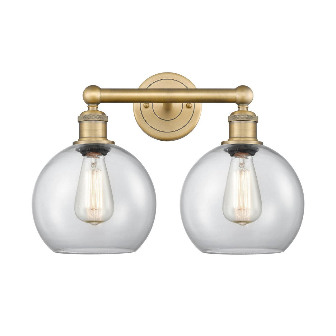 Innovations Downtown Urban 616-2W-BB-G122-8 Bath Vanity Light 17 in. wide - Brushed Brass