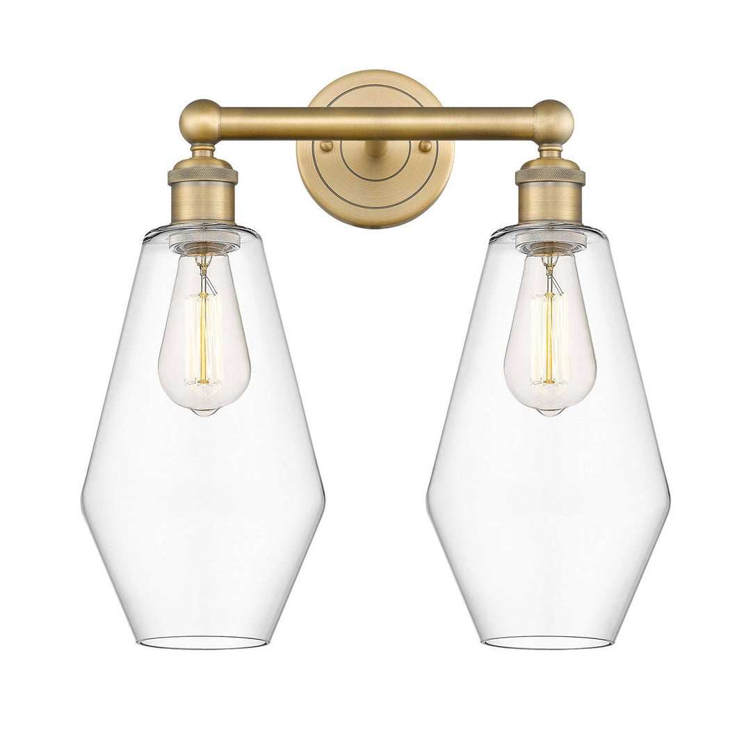 Innovations Downtown Urban 616-2W-BB-G652-7 Bath Vanity Light 16 in. wide - Brushed Brass