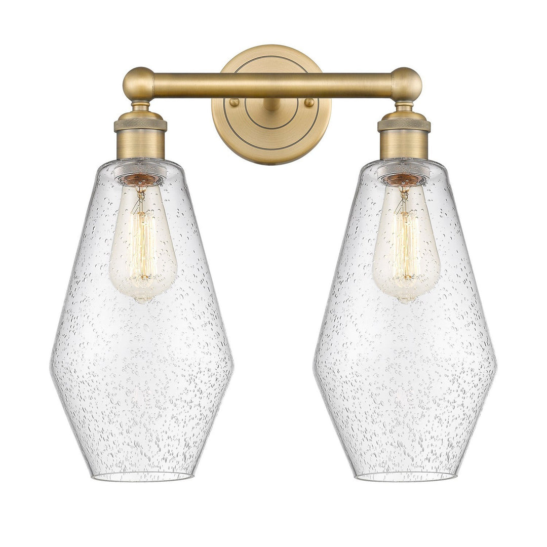 Innovations Downtown Urban 616-2W-BB-G654-7 Bath Vanity Light 16 in. wide - Brushed Brass