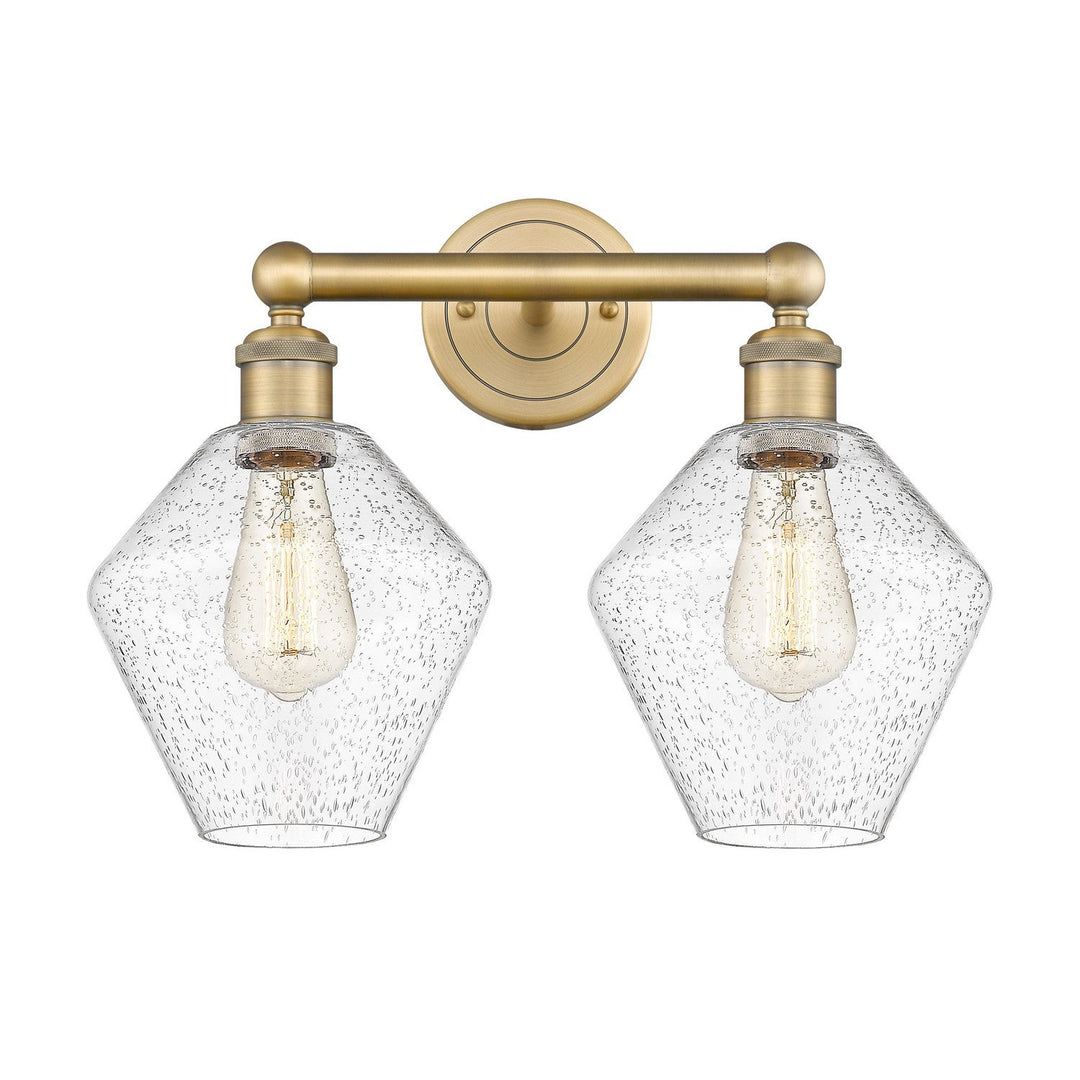 Innovations Downtown Urban 616-2W-BB-G654-8 Bath Vanity Light 17 in. wide - Brushed Brass