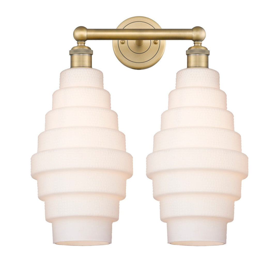 Innovations Downtown Urban 616-2W-BB-G671-8 Bath Vanity Light 17 in. wide - Brushed Brass