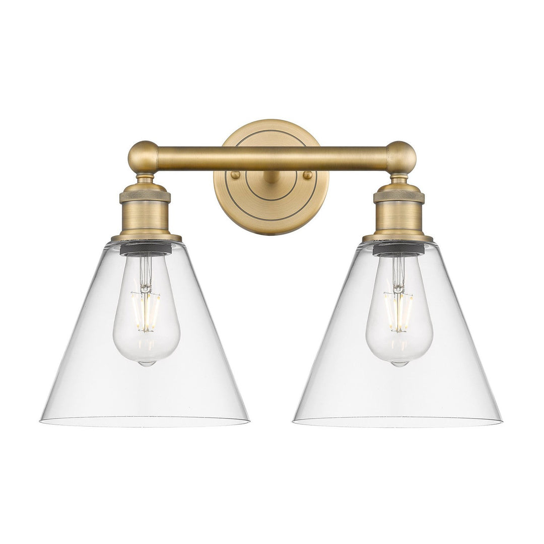 Innovations Downtown Urban 616-2W-BB-GBC-82 Bath Vanity Light 17 in. wide - Brushed Brass