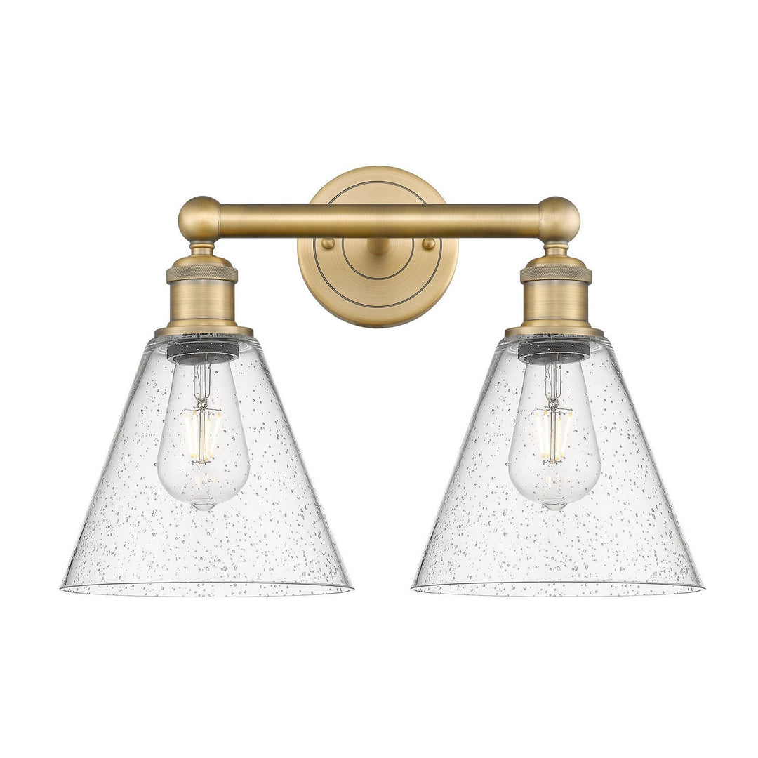 Innovations Downtown Urban 616-2W-BB-GBC-84 Bath Vanity Light 17 in. wide - Brushed Brass