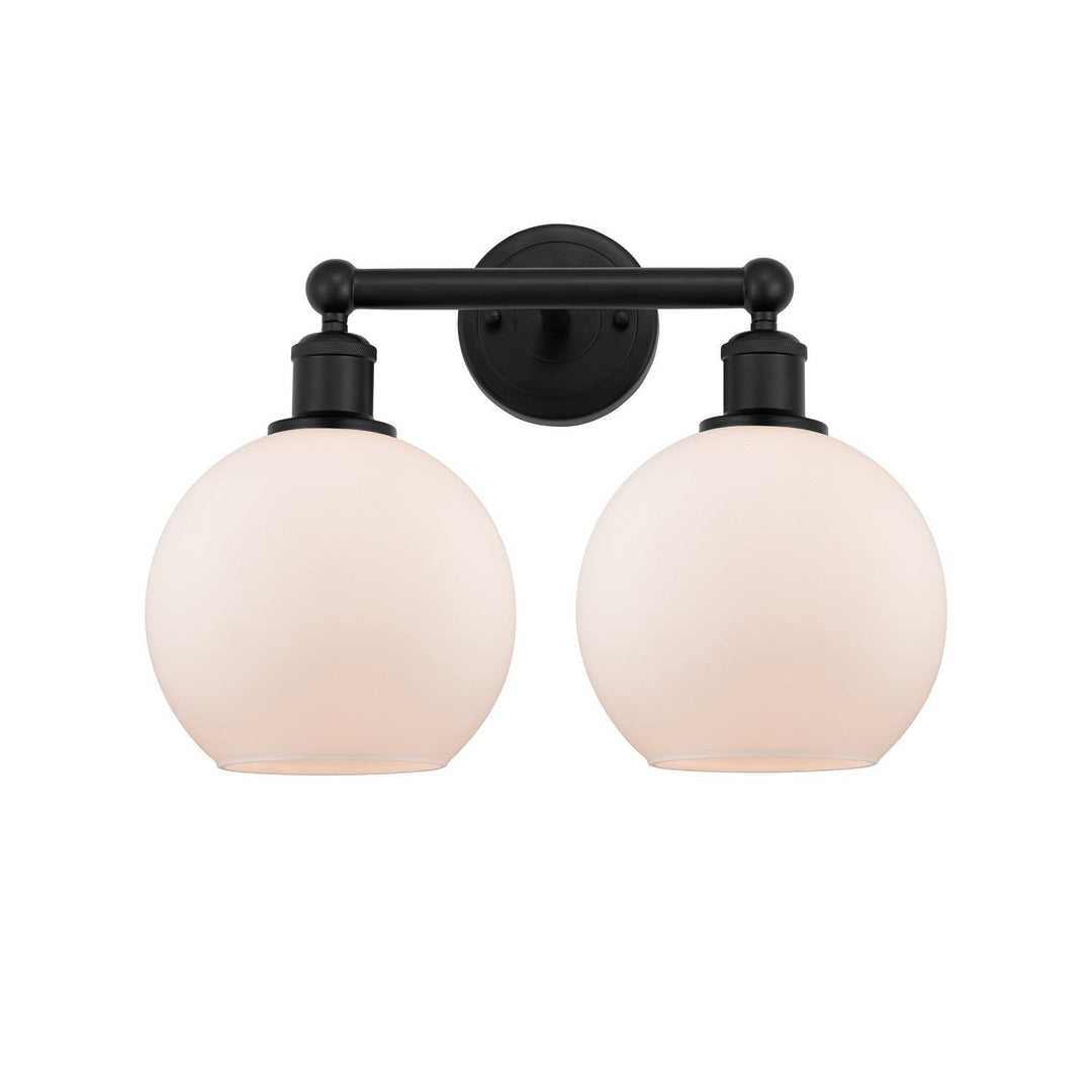 Innovations Downtown Urban 616-2W-BK-G121-8 Bath Vanity Light 17 in. wide - Matte Black