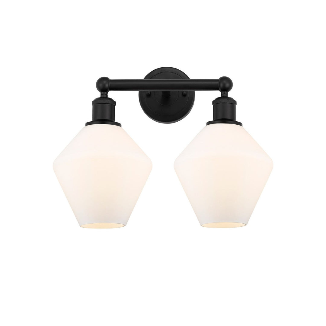 Innovations Downtown Urban 616-2W-BK-G651-8 Bath Vanity Light 17 in. wide - Matte Black