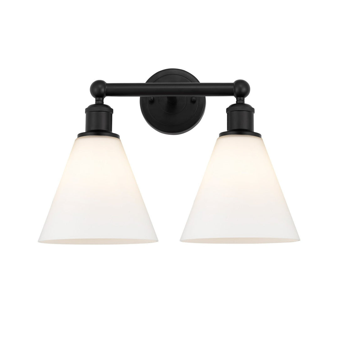 Innovations Downtown Urban 616-2W-BK-GBC-81 Bath Vanity Light 17 in. wide - Matte Black