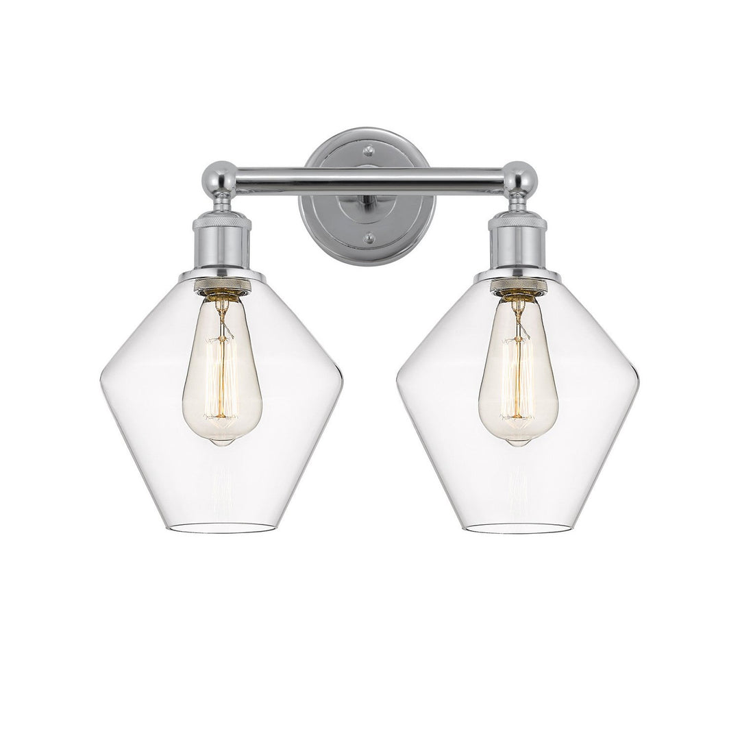 Innovations Downtown Urban 616-2W-PC-G652-8 Bath Vanity Light 17 in. wide - Polished Chrome