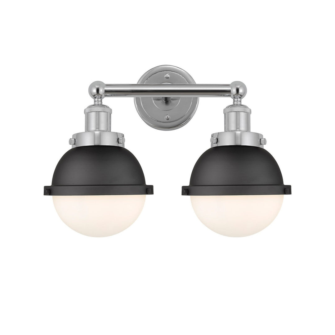 Innovations Downtown Urban 616-2W-PC-HFS-61-BK Bath Vanity Light 17 in. wide - Polished Chrome