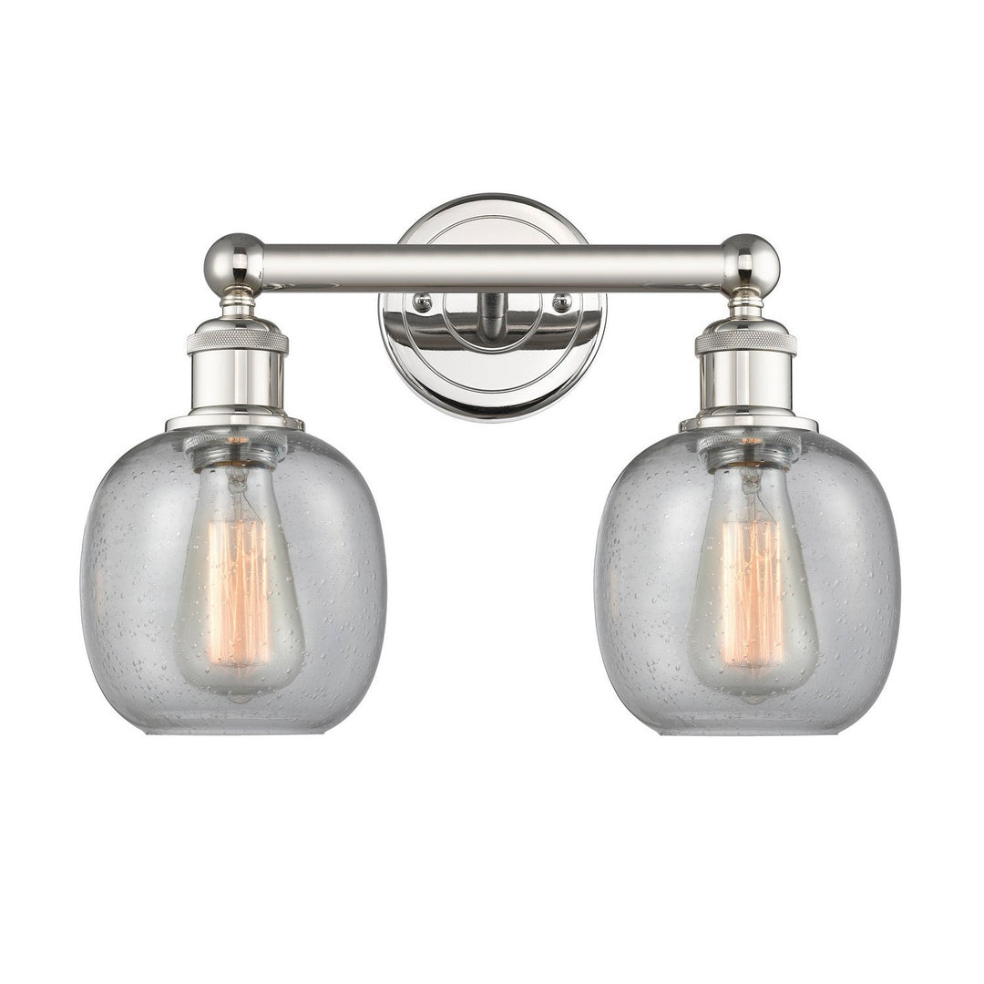 Innovations Edison 616-2W-PN-G104 Bath Vanity Light 15 in. wide - Polished Nickel