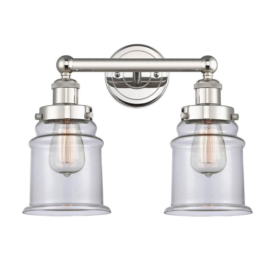 Innovations Edison 616-2W-PN-G182 Bath Vanity Light 15 in. wide - Polished Nickel