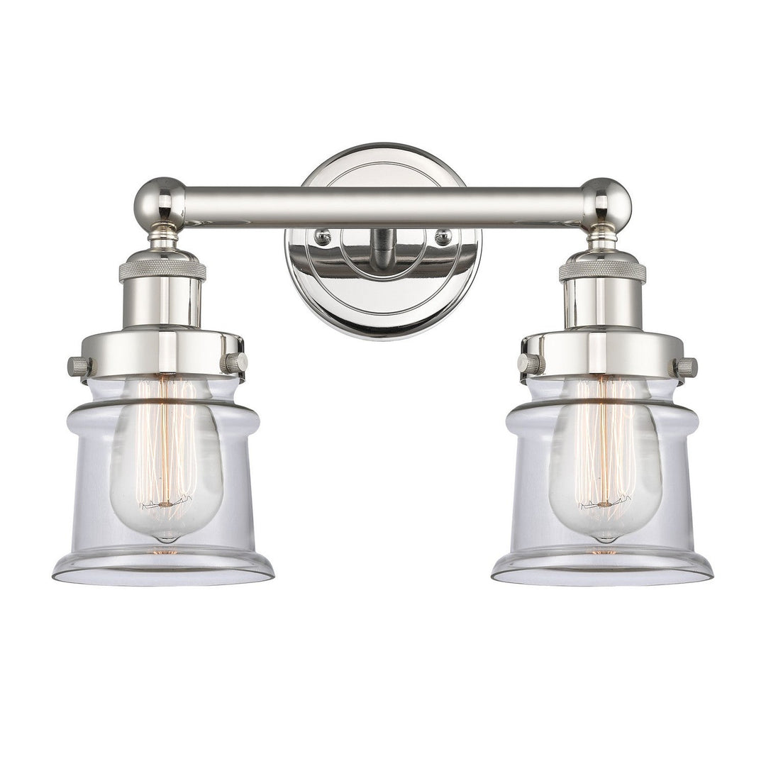 Innovations Edison 616-2W-PN-G182S Bath Vanity Light 15 in. wide - Polished Nickel