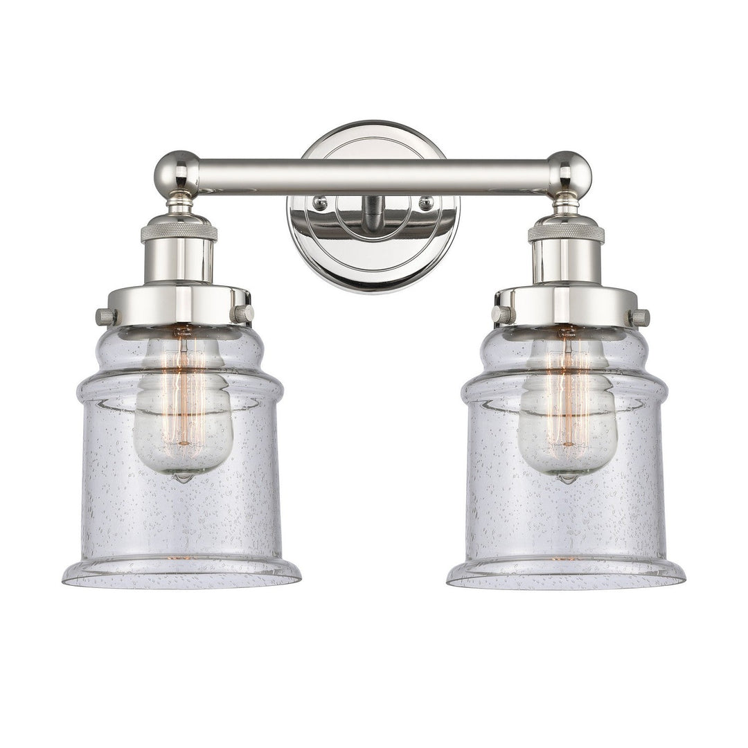 Innovations Edison 616-2W-PN-G184 Bath Vanity Light 15 in. wide - Polished Nickel