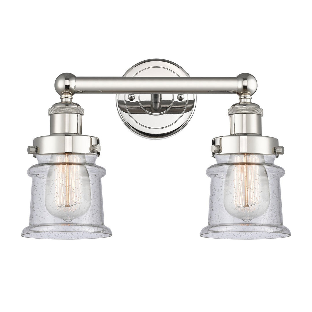 Innovations Edison 616-2W-PN-G184S Bath Vanity Light 15 in. wide - Polished Nickel