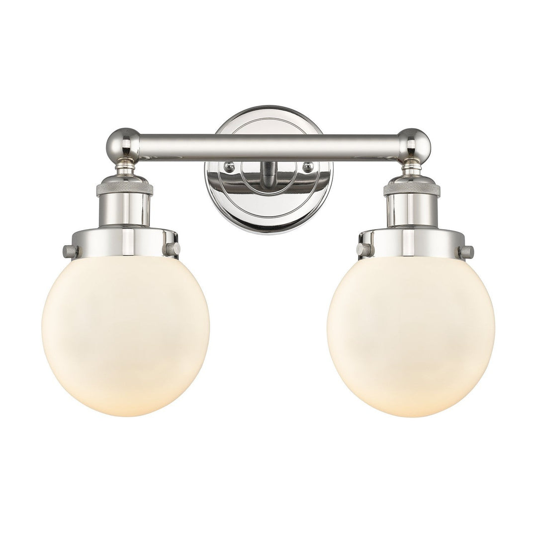 Innovations Edison 616-2W-PN-G201-6 Bath Vanity Light 16 in. wide - Polished Nickel