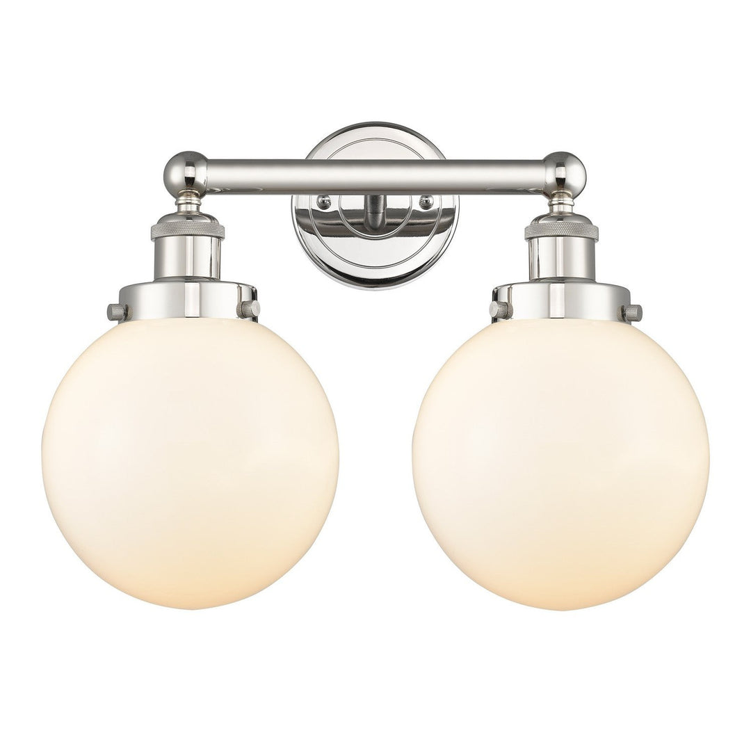 Innovations Edison 616-2W-PN-G201-8 Bath Vanity Light 16 in. wide - Polished Nickel