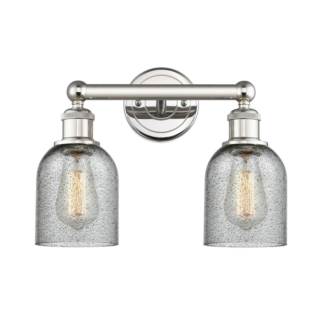 Innovations Edison 616-2W-PN-G257 Bath Vanity Light 14 in. wide - Polished Nickel