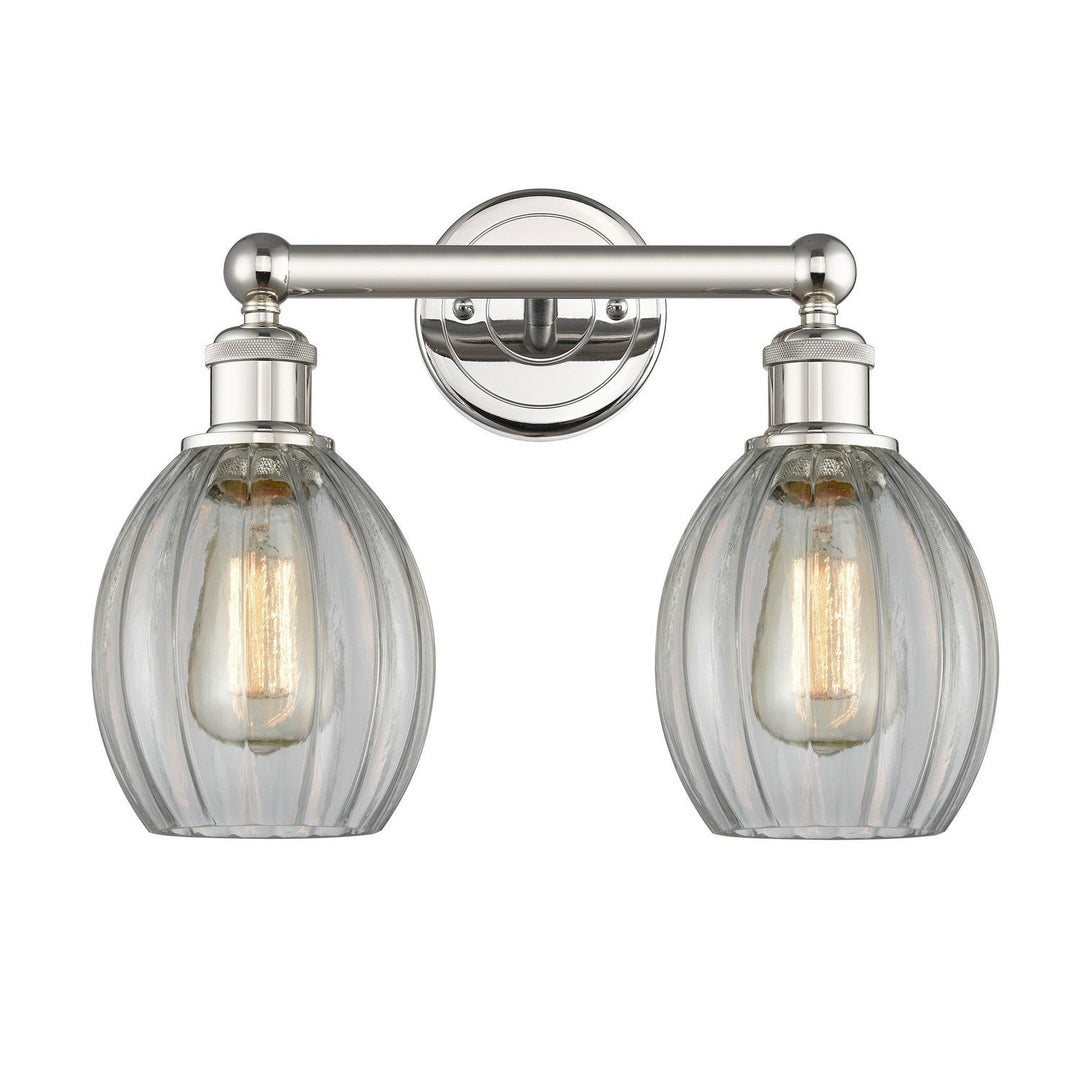 Innovations Edison 616-2W-PN-G82 Bath Vanity Light 15 in. wide - Polished Nickel