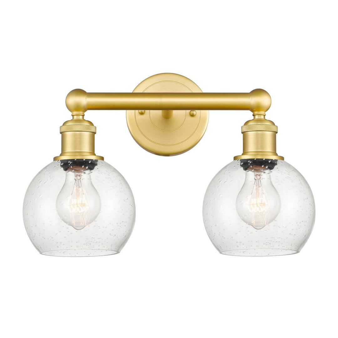 Innovations Edison 616-2W-SG-G124-6 Bath Vanity Light 15 in. wide - Satin Gold