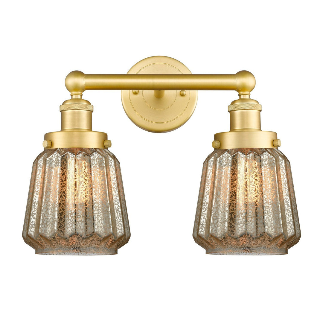 Innovations Edison 616-2W-SG-G146 Bath Vanity Light 16 in. wide - Satin Gold