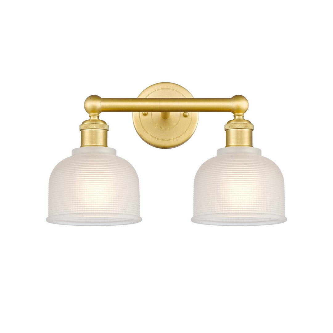 Innovations Edison 616-2W-SG-G411 Bath Vanity Light 15 in. wide - Satin Gold