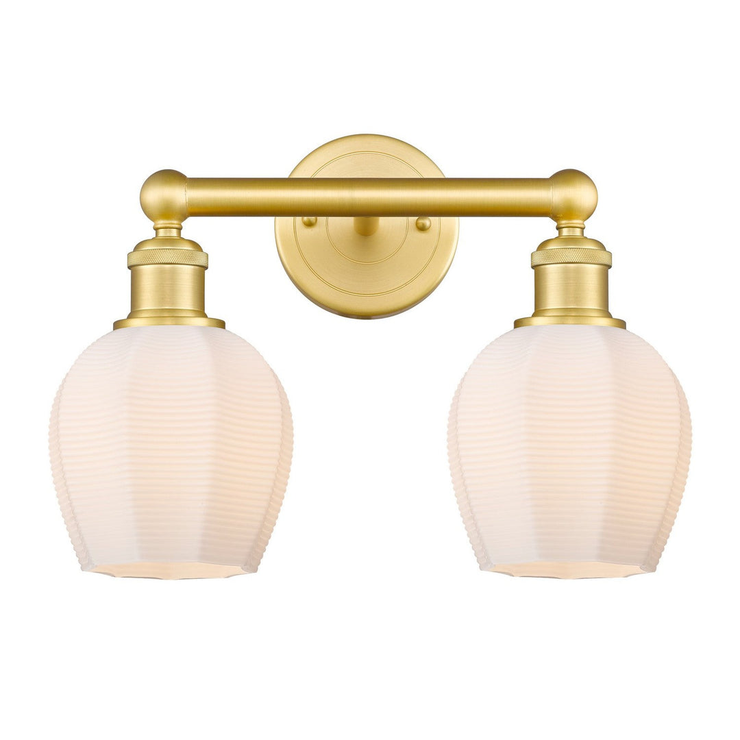 Innovations Edison 616-2W-SG-G461-6 Bath Vanity Light 15 in. wide - Satin Gold