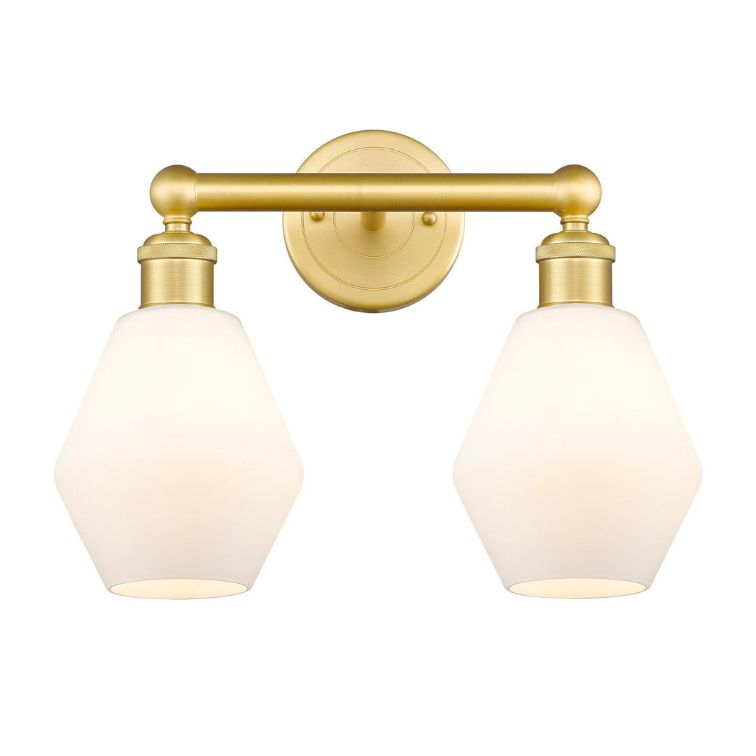 Innovations Edison 616-2W-SG-G651-6 Bath Vanity Light 15 in. wide - Satin Gold