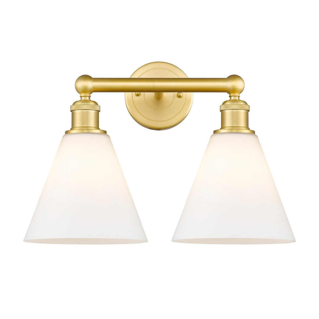 Innovations Downtown Urban 616-2W-SG-GBC-81 Bath Vanity Light 17 in. wide - Satin Gold