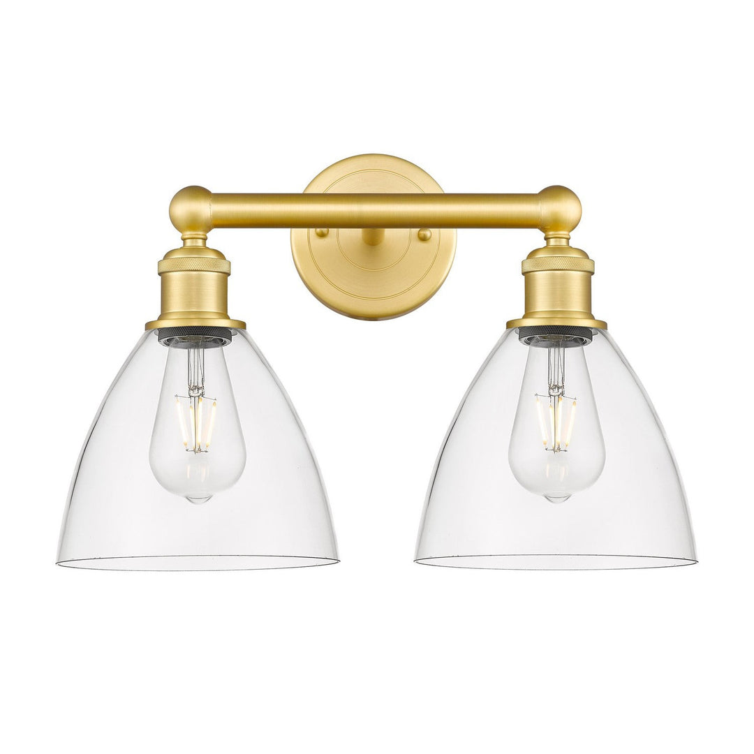 Innovations Edison 616-2W-SG-GBD-752 Bath Vanity Light 17 in. wide - Satin Gold