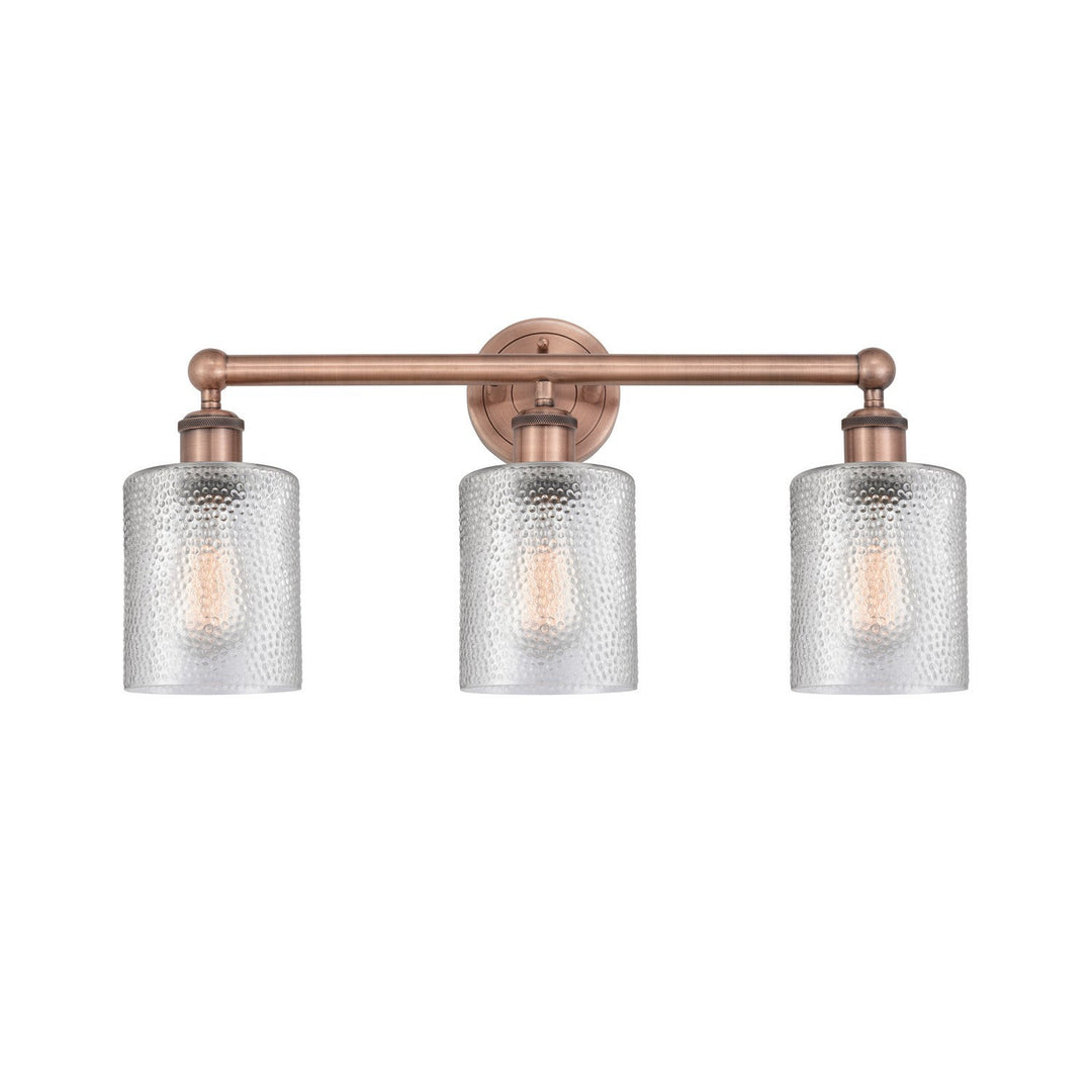 Innovations Edison 616-3W-AC-G112 Bath Vanity Light 23 in. wide - Antique Copper