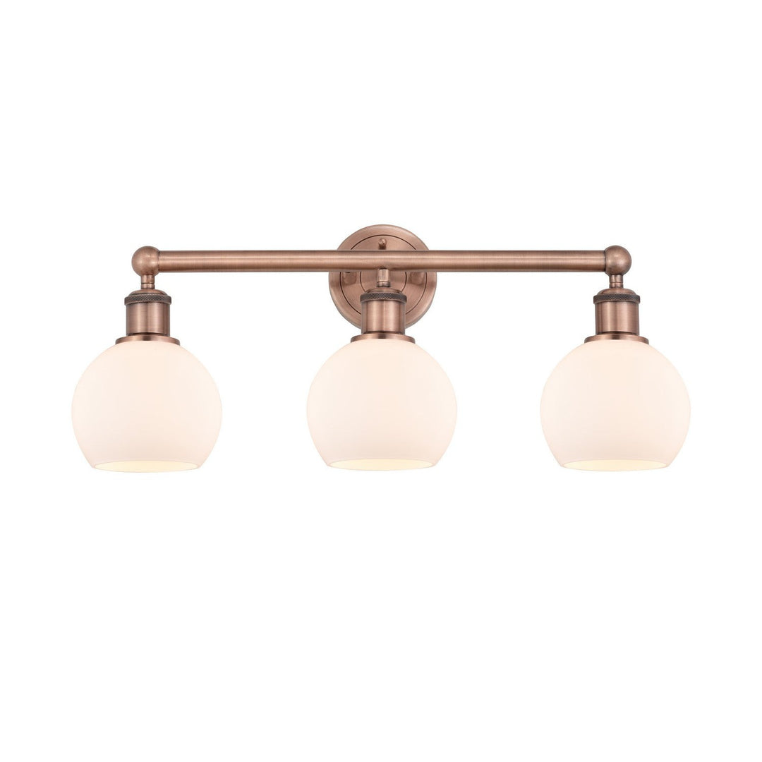 Innovations Edison 616-3W-AC-G121-6 Bath Vanity Light 24 in. wide - Antique Copper