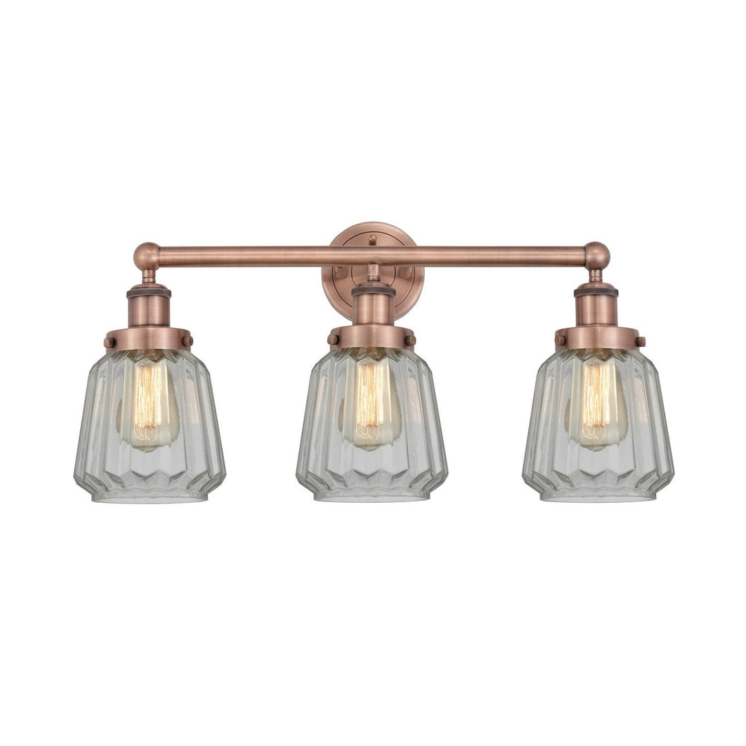 Innovations Edison 616-3W-AC-G142 Bath Vanity Light 25 in. wide - Antique Copper