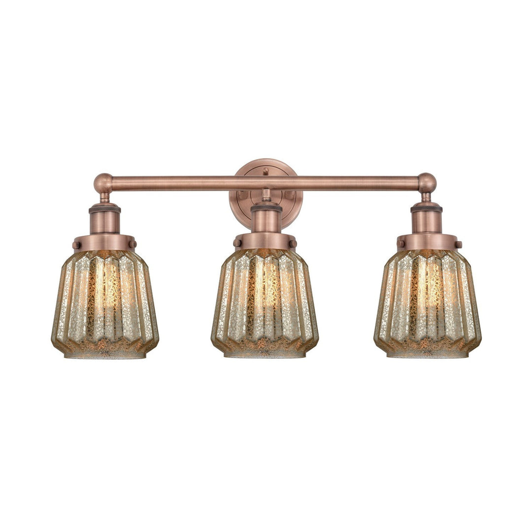 Innovations Edison 616-3W-AC-G146 Bath Vanity Light 25 in. wide - Antique Copper