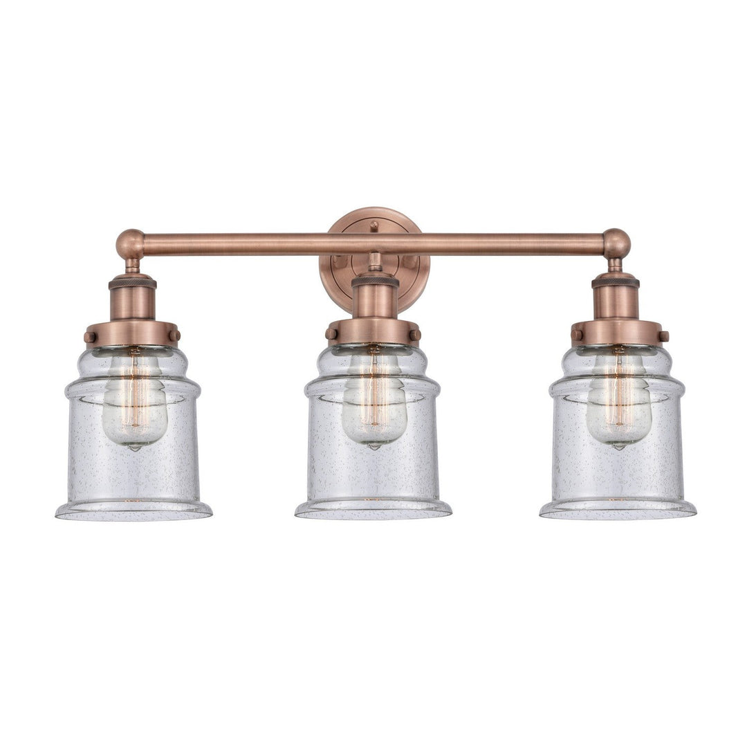 Innovations Edison 616-3W-AC-G184 Bath Vanity Light 24 in. wide - Antique Copper