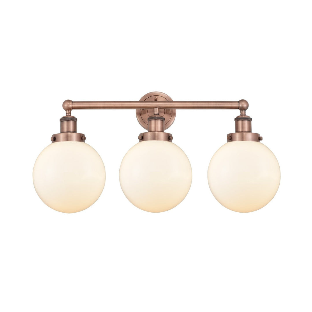 Innovations Edison 616-3W-AC-G201-8 Bath Vanity Light 25 in. wide - Antique Copper