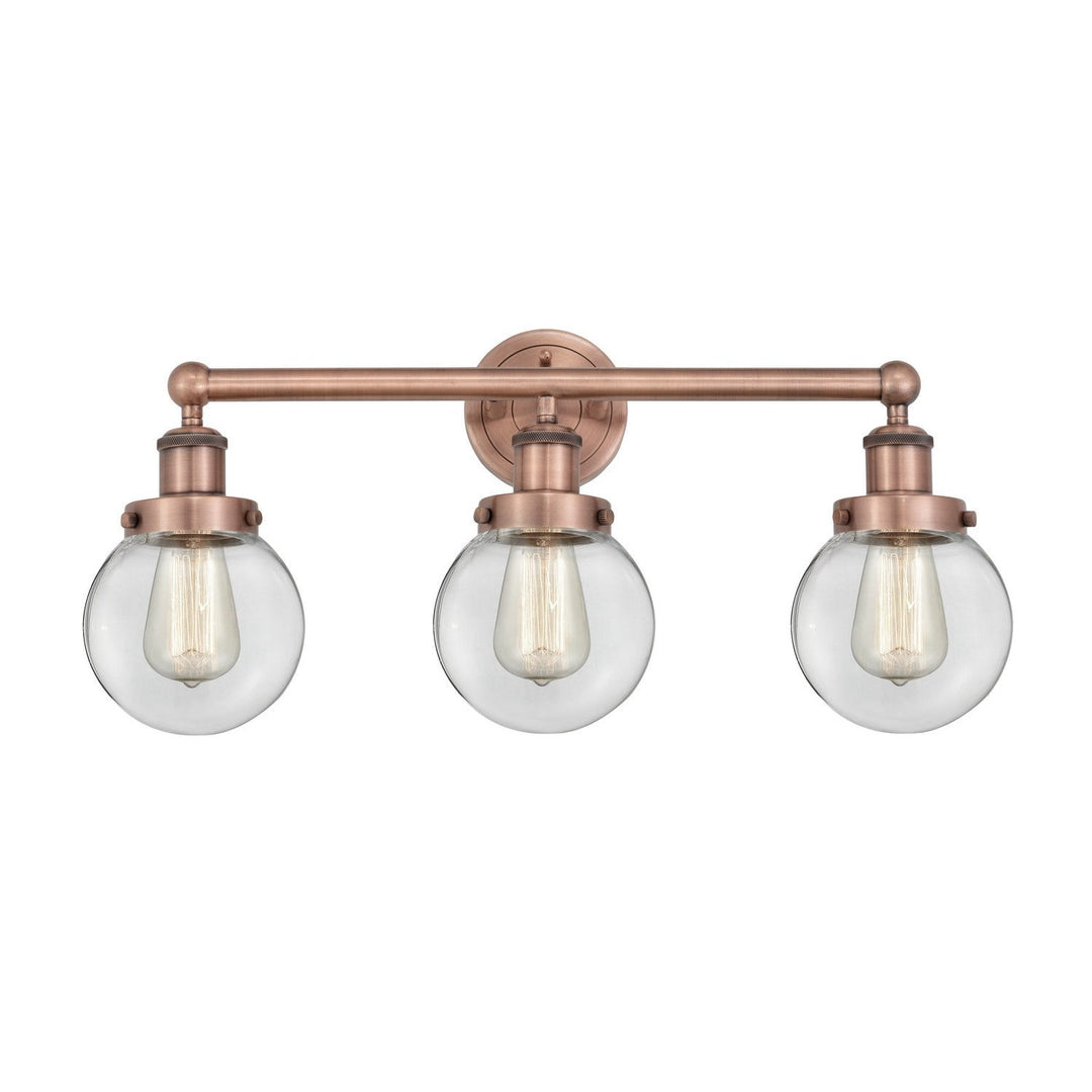 Innovations Edison 616-3W-AC-G202-6 Bath Vanity Light 25 in. wide - Antique Copper