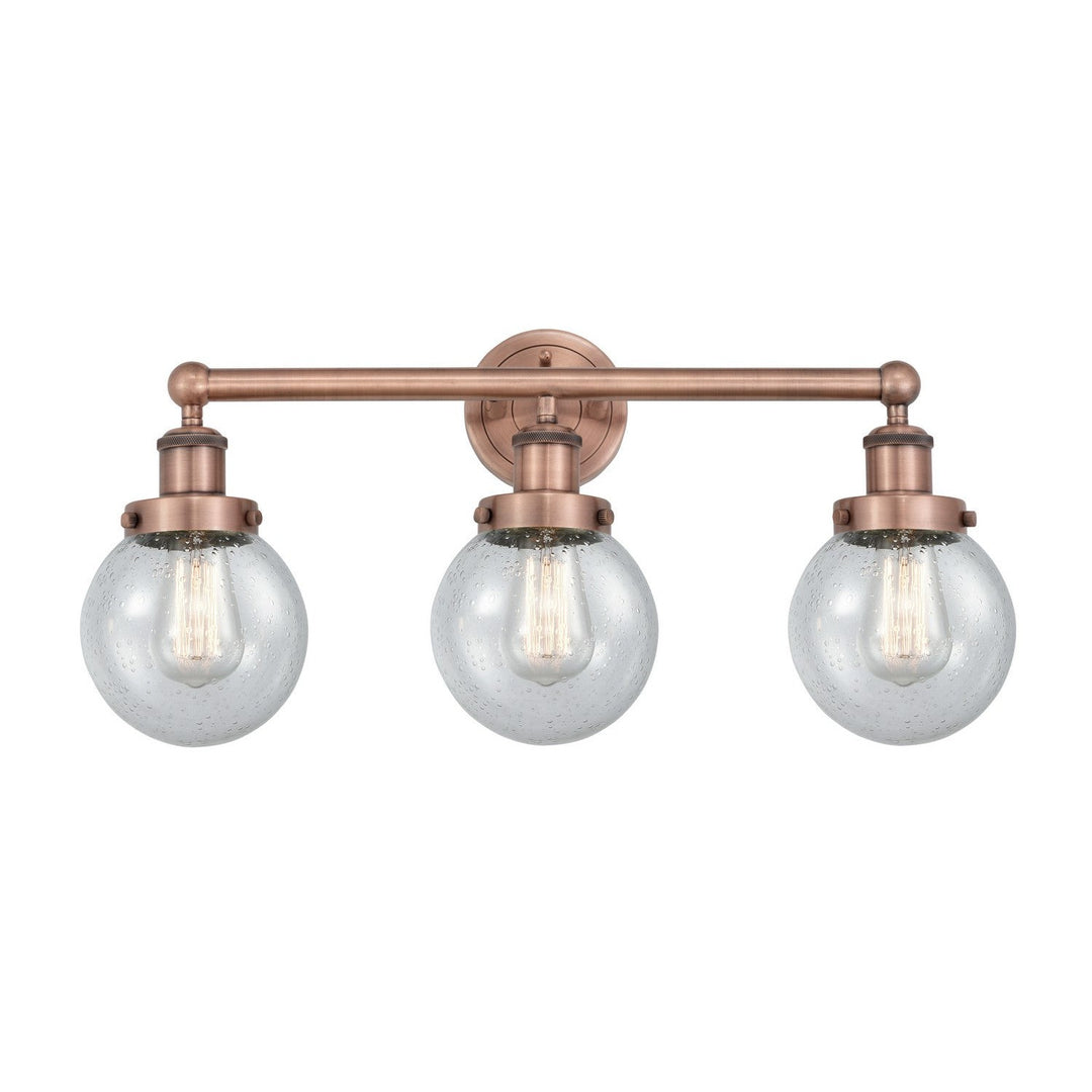 Innovations Edison 616-3W-AC-G204-6 Bath Vanity Light 25 in. wide - Antique Copper