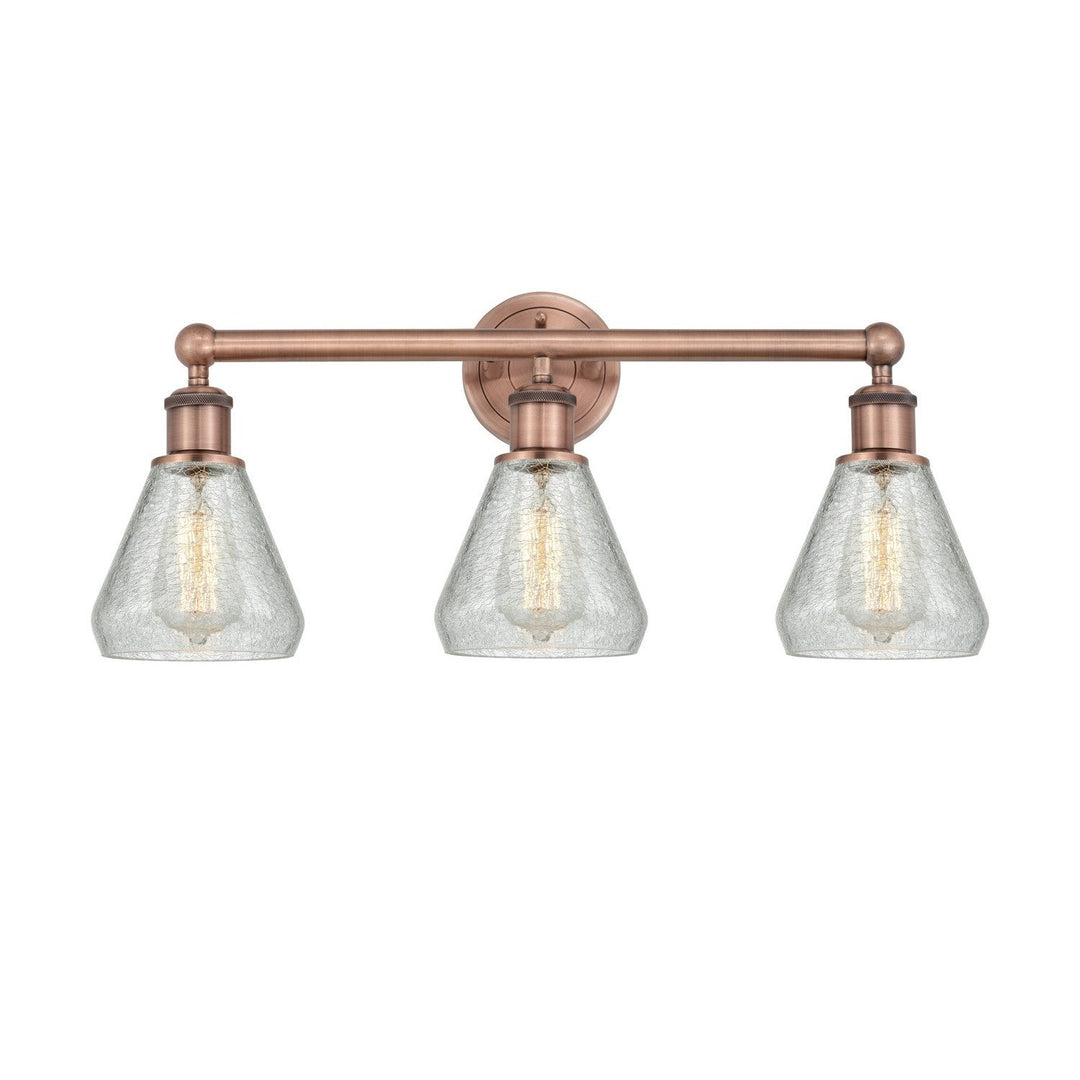 Innovations Edison 616-3W-AC-G275 Bath Vanity Light 24 in. wide - Antique Copper